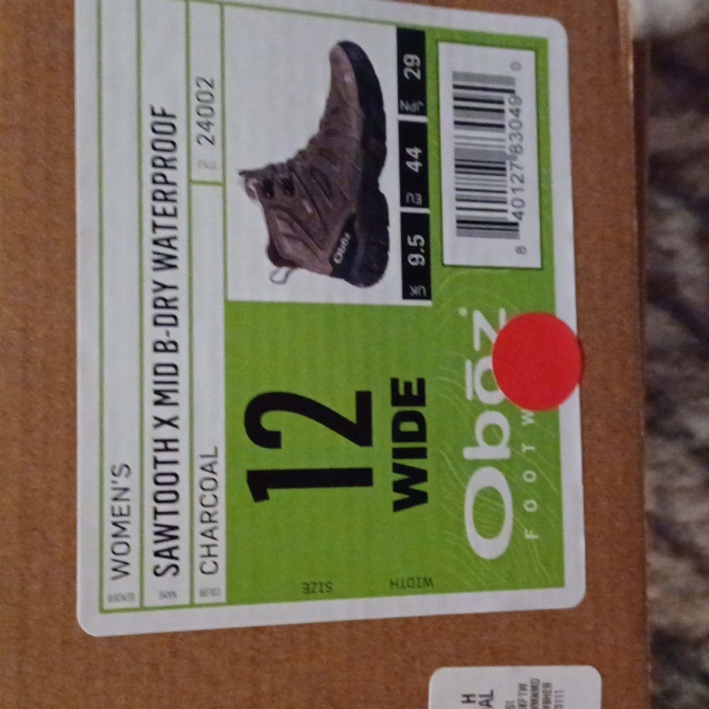 Women's sawtooth X mid b dry waterproof charcoal 12 WIDE